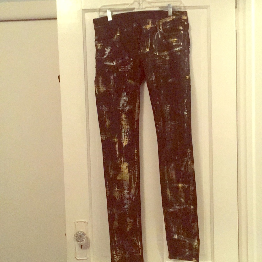 Graffiti metallic accent Rock & Republic Jeans